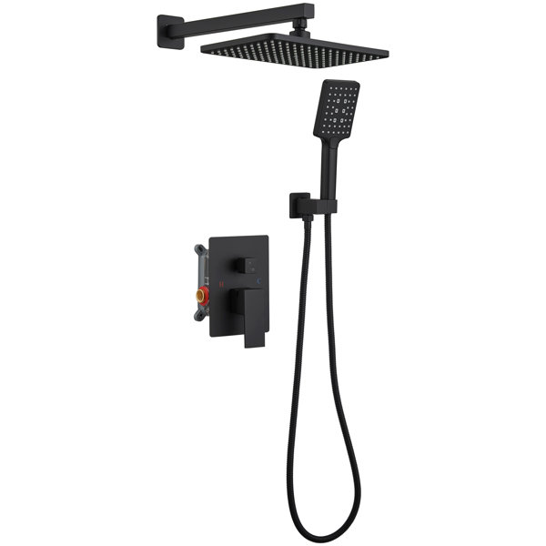 Greenspring Rainfall 2Handle 2Spray 9 In. Square High Pressure Shower